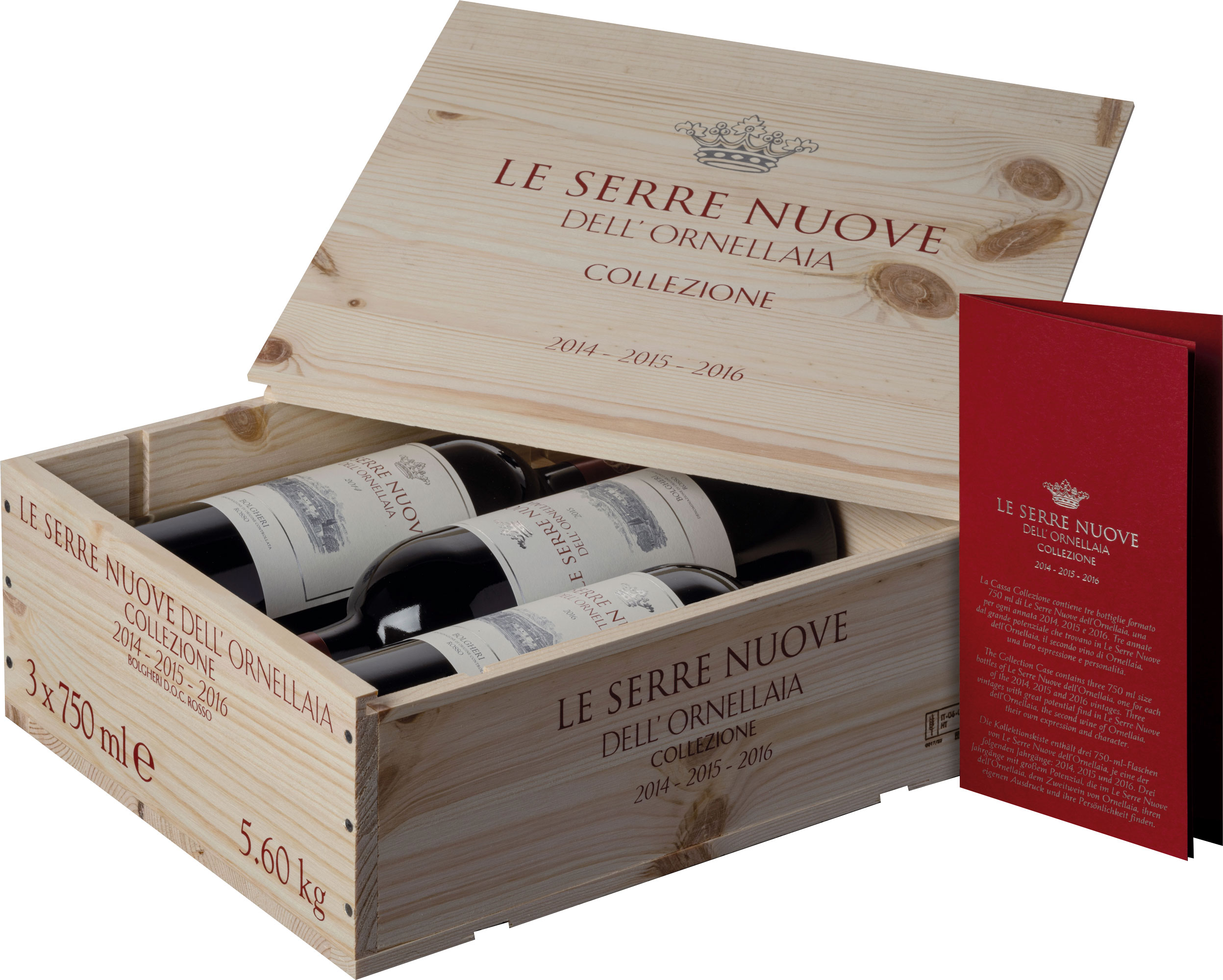 3er Holzkiste Le Serre Nuove Collezione 14-15-16