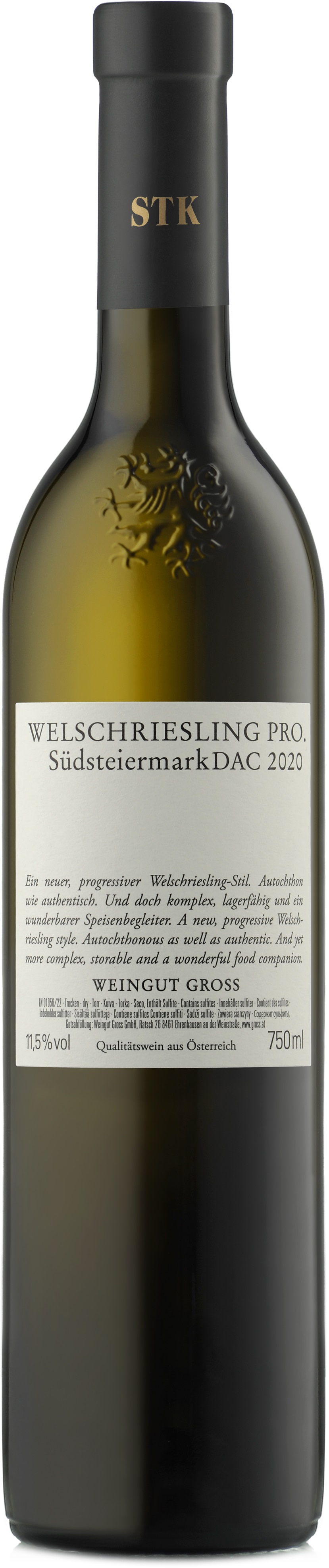 Gross Welschriesling Pro 2020 0.75 l Steiermark Weisswein