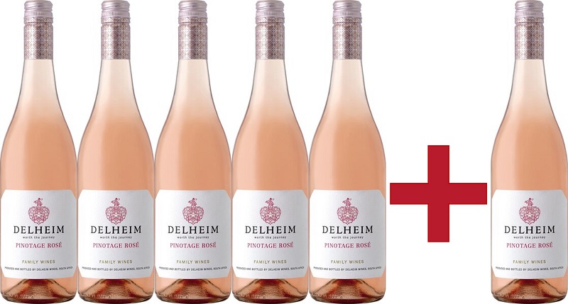 Weinpaket Delheim Pinotage Rosé 5+1