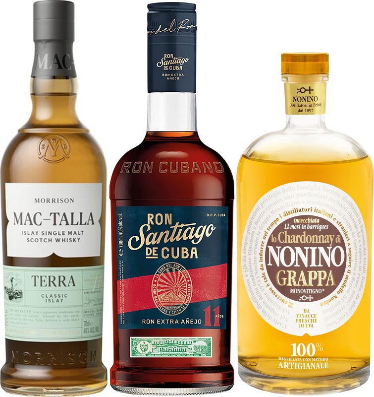 Mini-Bar Set: Whisky, Rum & Grappa