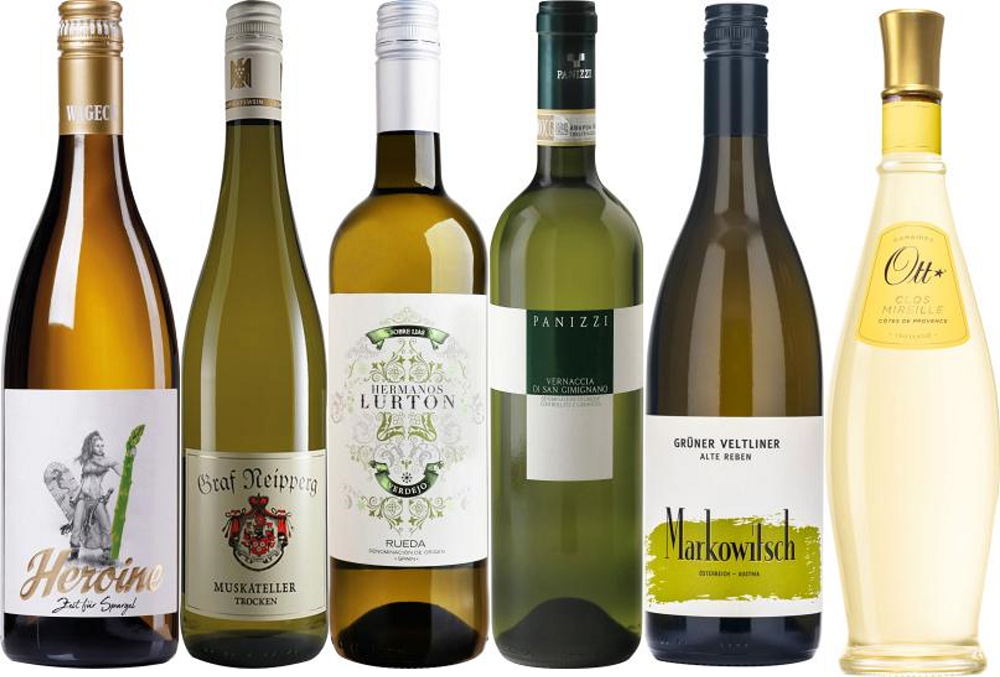 Weinpaket Spargel: Klassiker aus aller Welt